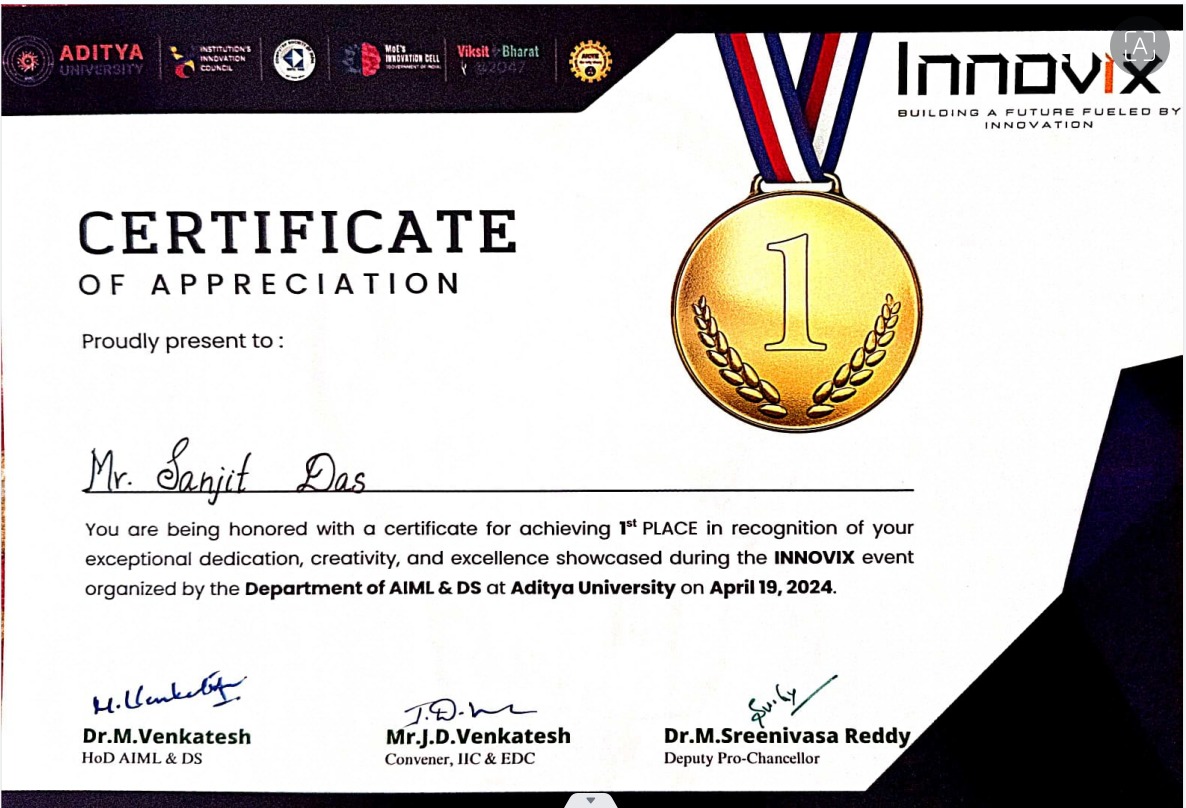 Innovix certificate thumbnail