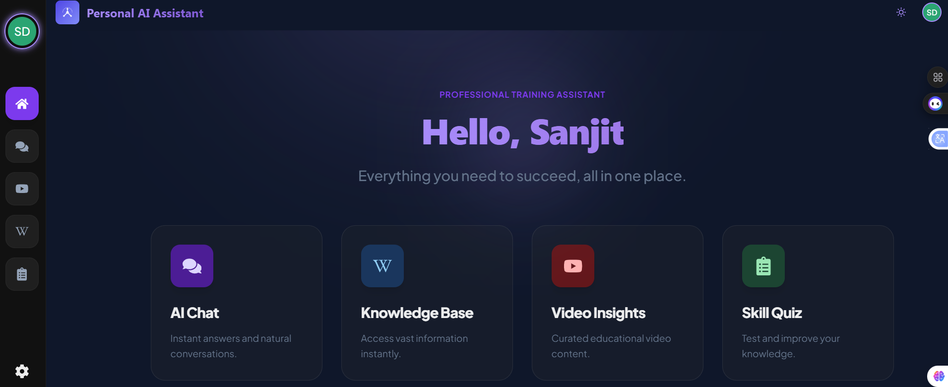 Personal AI Assistant preview
